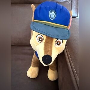 Nickelodeon Paw Patrol Talking Chase 12" Plush Police Dog Interactive Tail Works